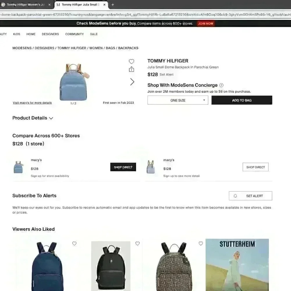 Tommy Hilfiger Women's Julia Backpack BRAND NEW (Save $50.00) - Picture 2 of 7